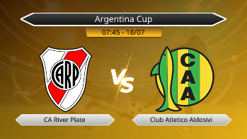 Argentina Cup - CA River Plate vs Club Atletico Aldosivi