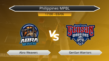 Philippines MPBL Abra Weavers VS GenSan Warriors