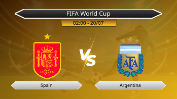 FIFA World Cup - Spain vs Argentina