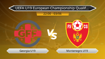UEFA U19 European Championship Qualifiers League B Georgia U19 VS Montenegro U19